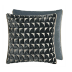 Marquise Graphite Velvet Decorative Cushion 20"x20"