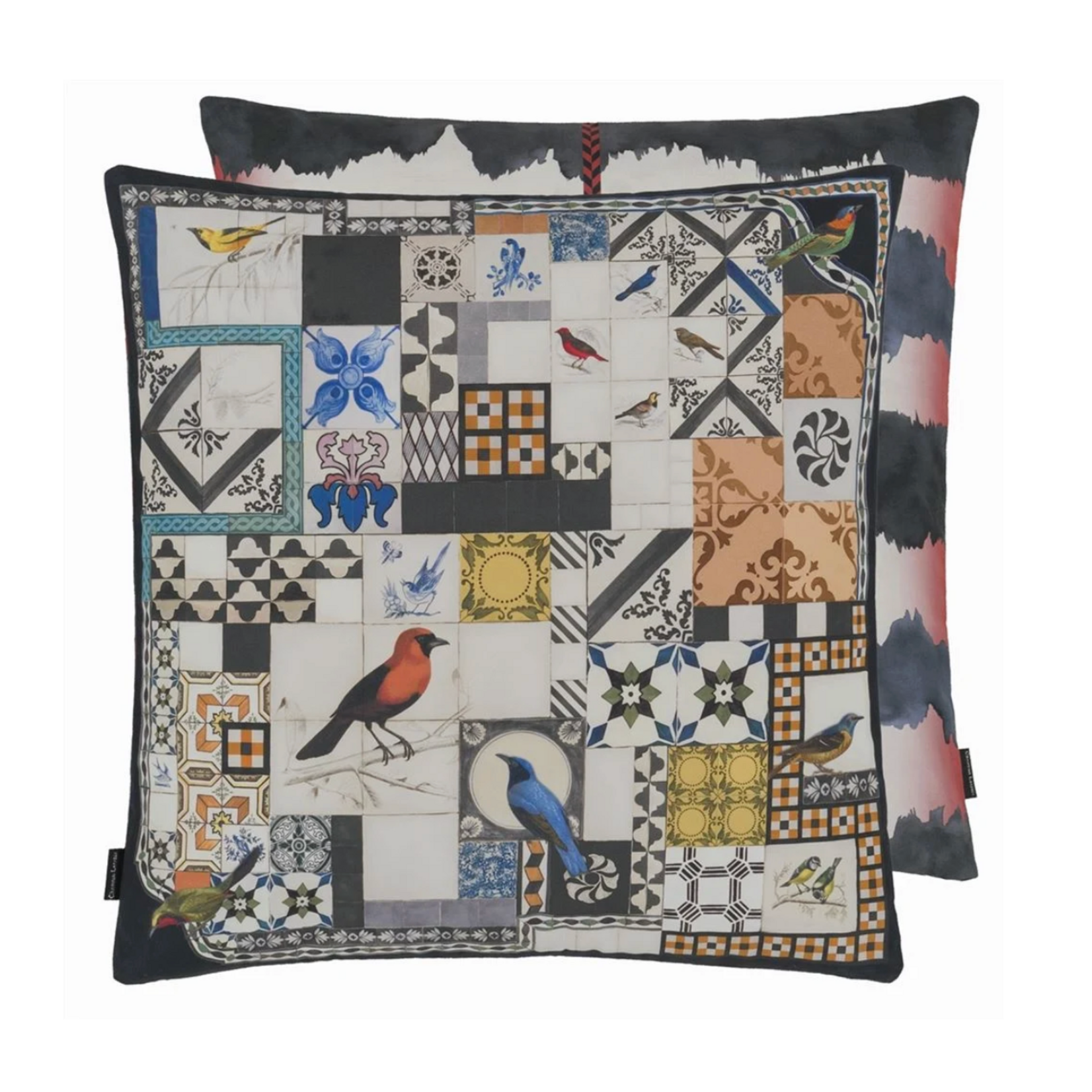 Lisboa Spring Tomate Cushion Christian Lacroix