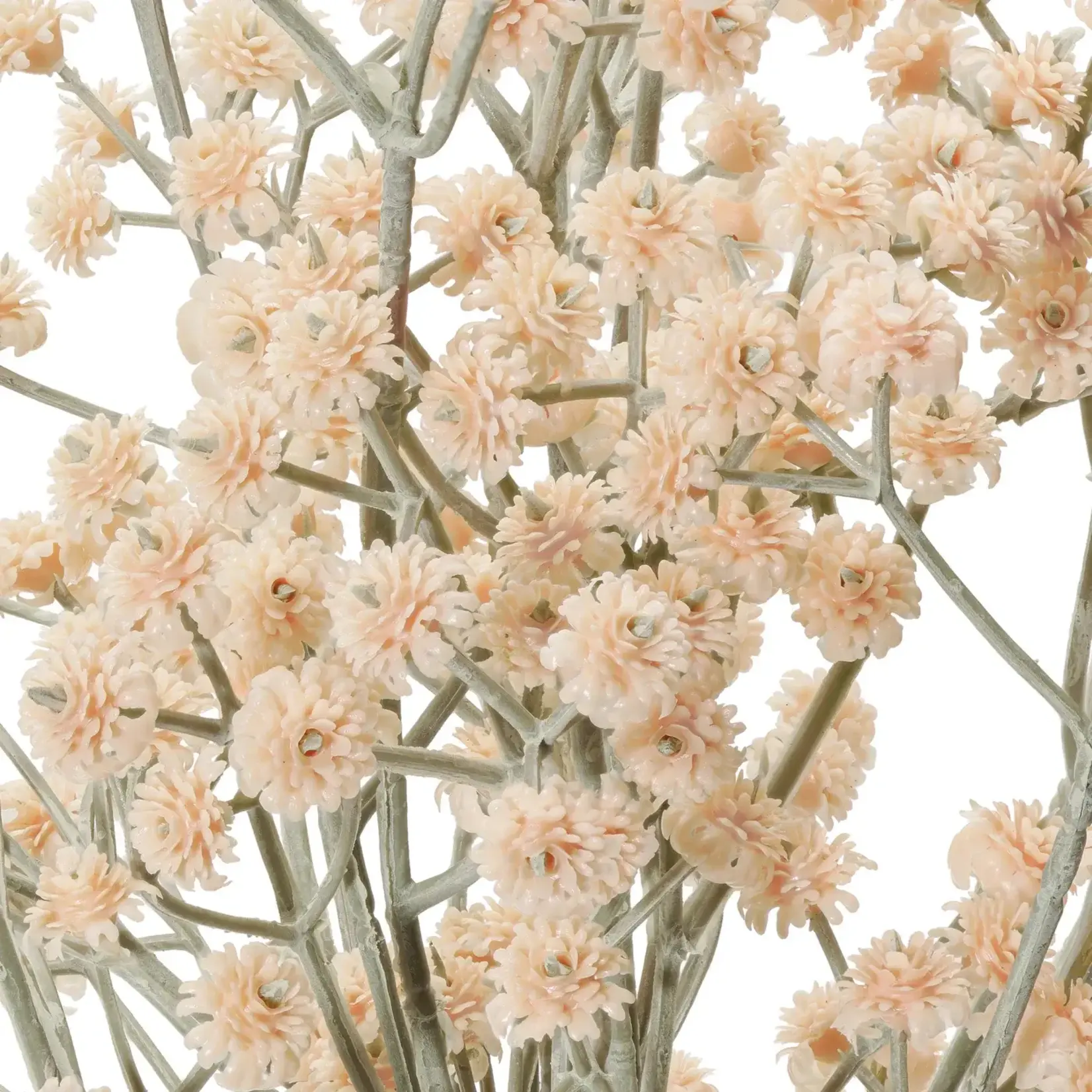 Baby's Breath Faux 25 Inch Length 4 Stem Bouquet - Cream