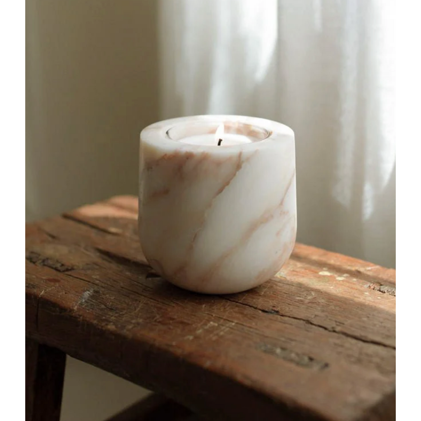 Last Candle Co. Calacatta Gold Marble Refillable Vessel