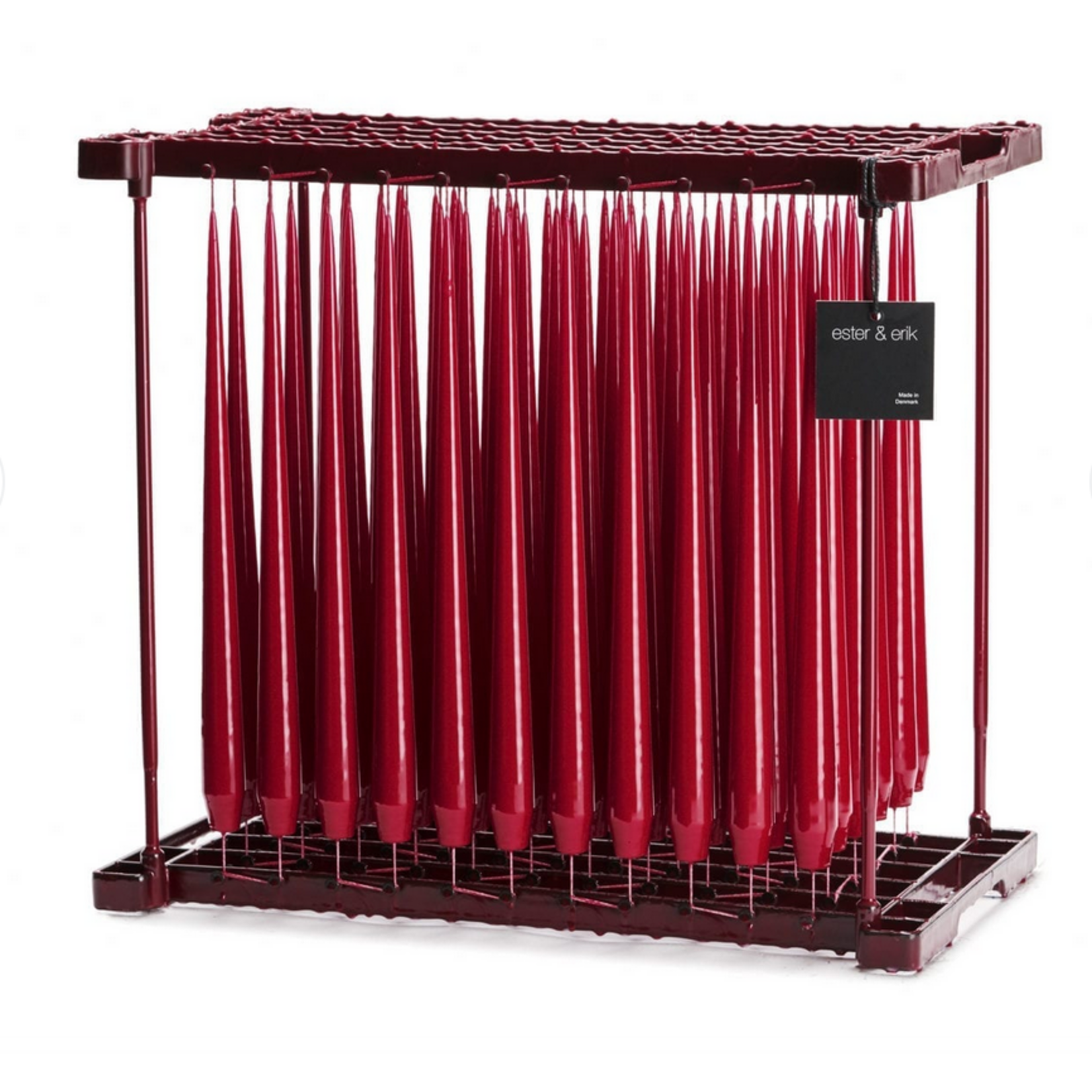 Ester & Erik ester&erik Lacquered Taper Candle Dark Red