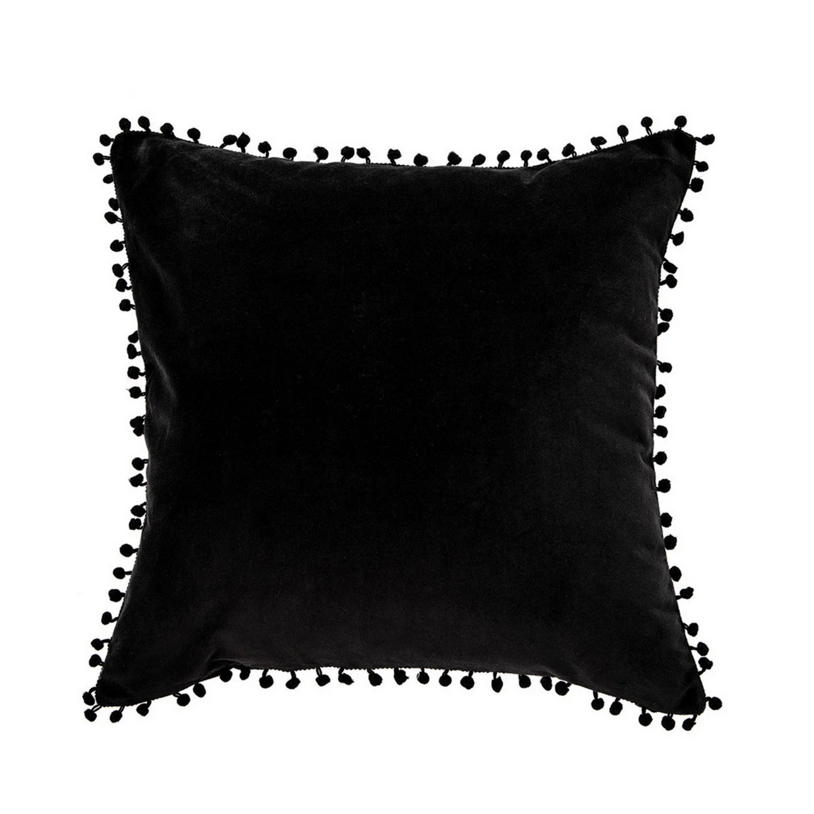 Velvet Black Decorative Pillow Cover 20x20