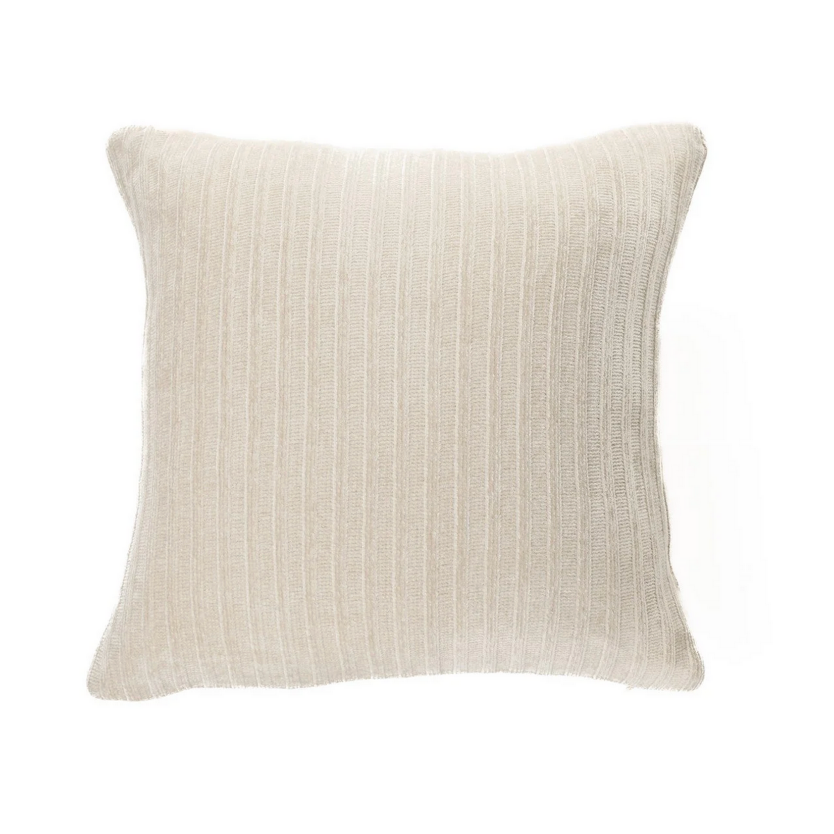 Hippy Cream Chenille Decorative Pillow Cover 20 x 20