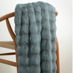 Dash & Albert Fab Faux Throw  Dusk 50"x70"