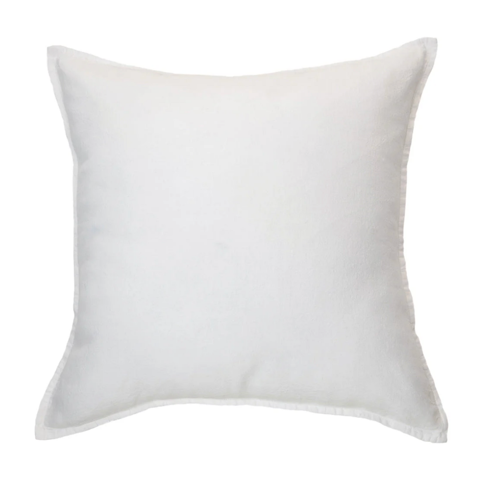Linen Stone Wash White European Pillow