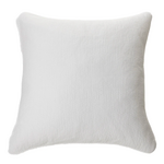 Contemporain White Stitched Decorative pillow 18"x18"