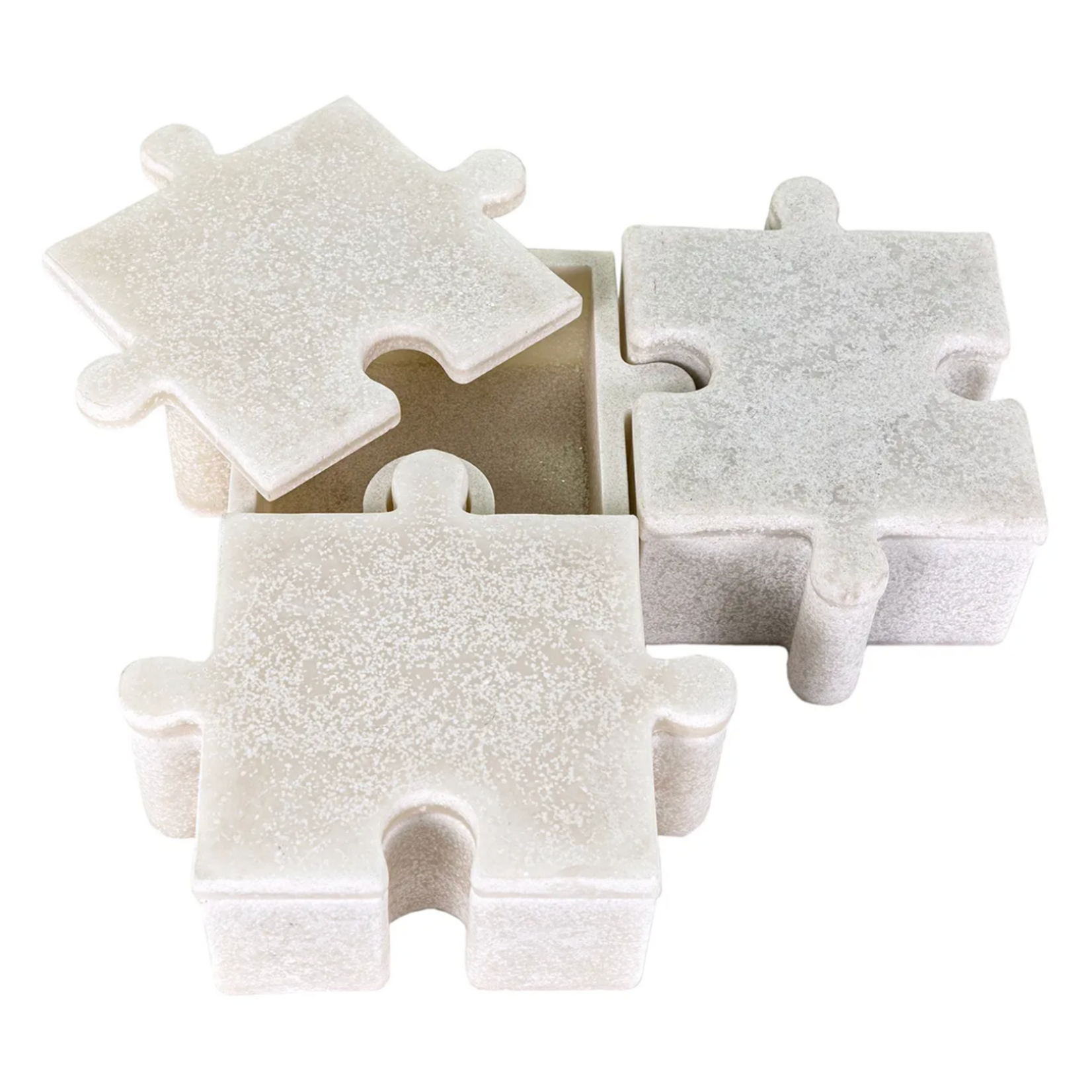 Kavana Decor Bianco Puzzle Boxes - Set of Three