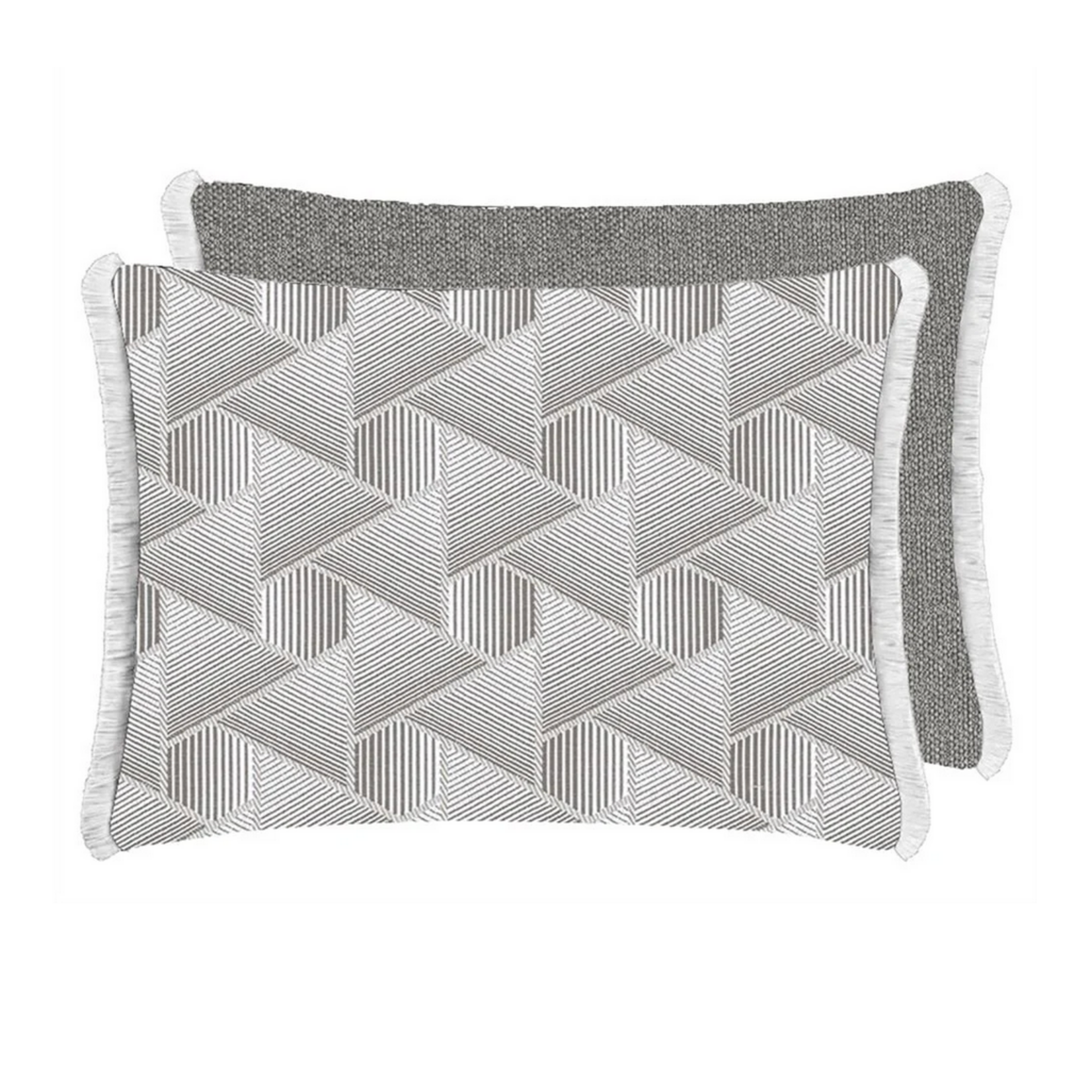 Designer's Guild DG Delray Graphite Decorative Cushion 24" x 18"