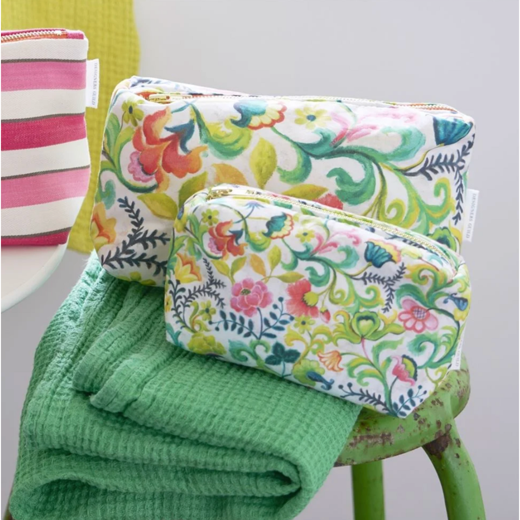 Designer's Guild DG Osier Damassé Fuchsia Large Washbag