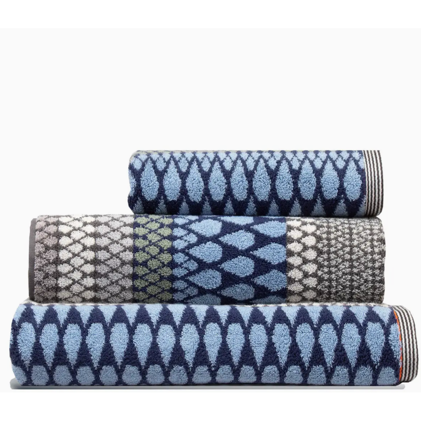 Margo Selby Kensal Towel Set - 2 Bath sheets and 2 Hand towel by Margo Selby
