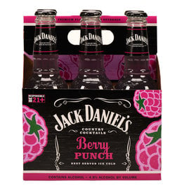 Jack Daniel's Jack Daniels - Country Cocktails - Berry Punch- 6pk - 10oz - Bottles