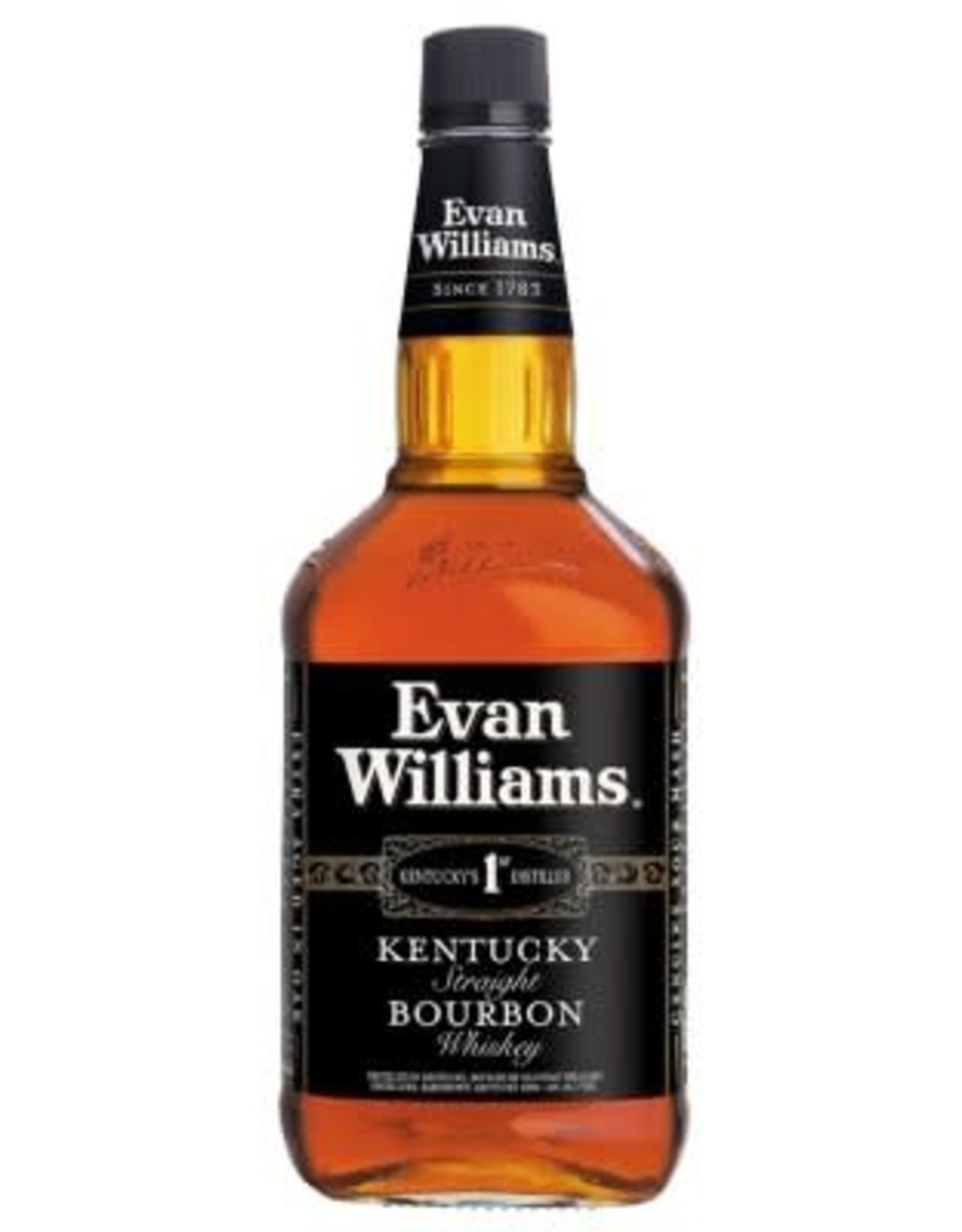 Evan Williams EVAN WILLIAMS - BLACK LABEL - BOURBON -  86 PR - 1.75 L