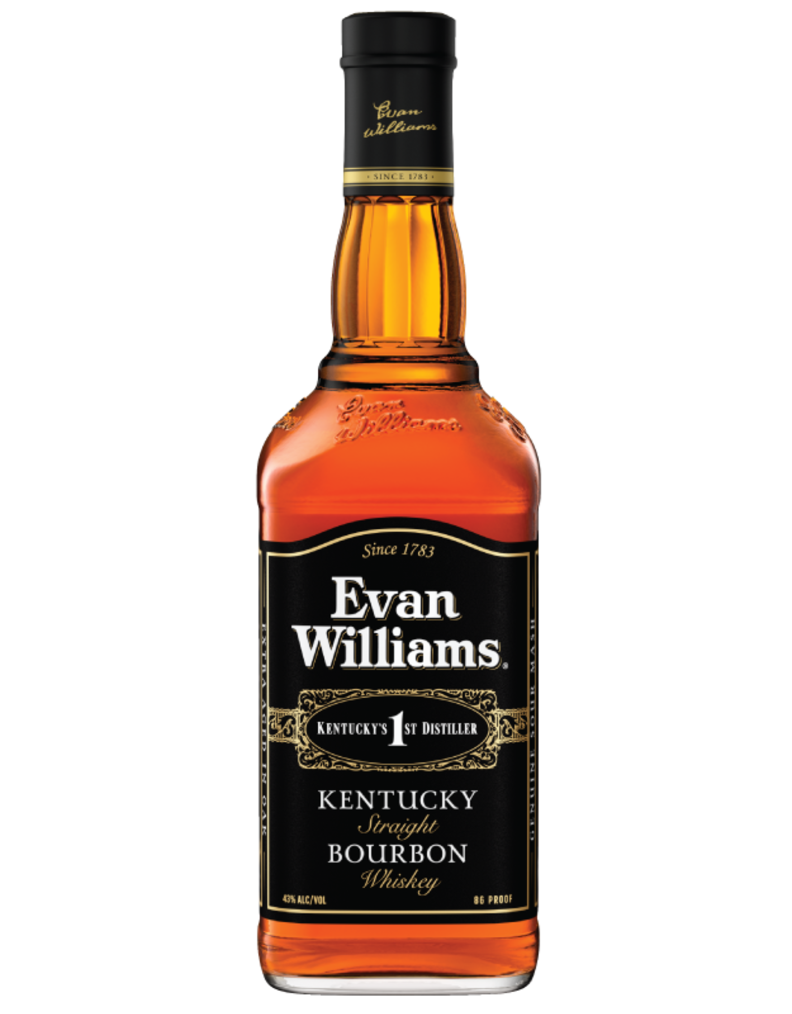 Evan Williams EVAN WILLIAMS - BLACK LABEL - BOURBON - 86 PR - 750 ML
