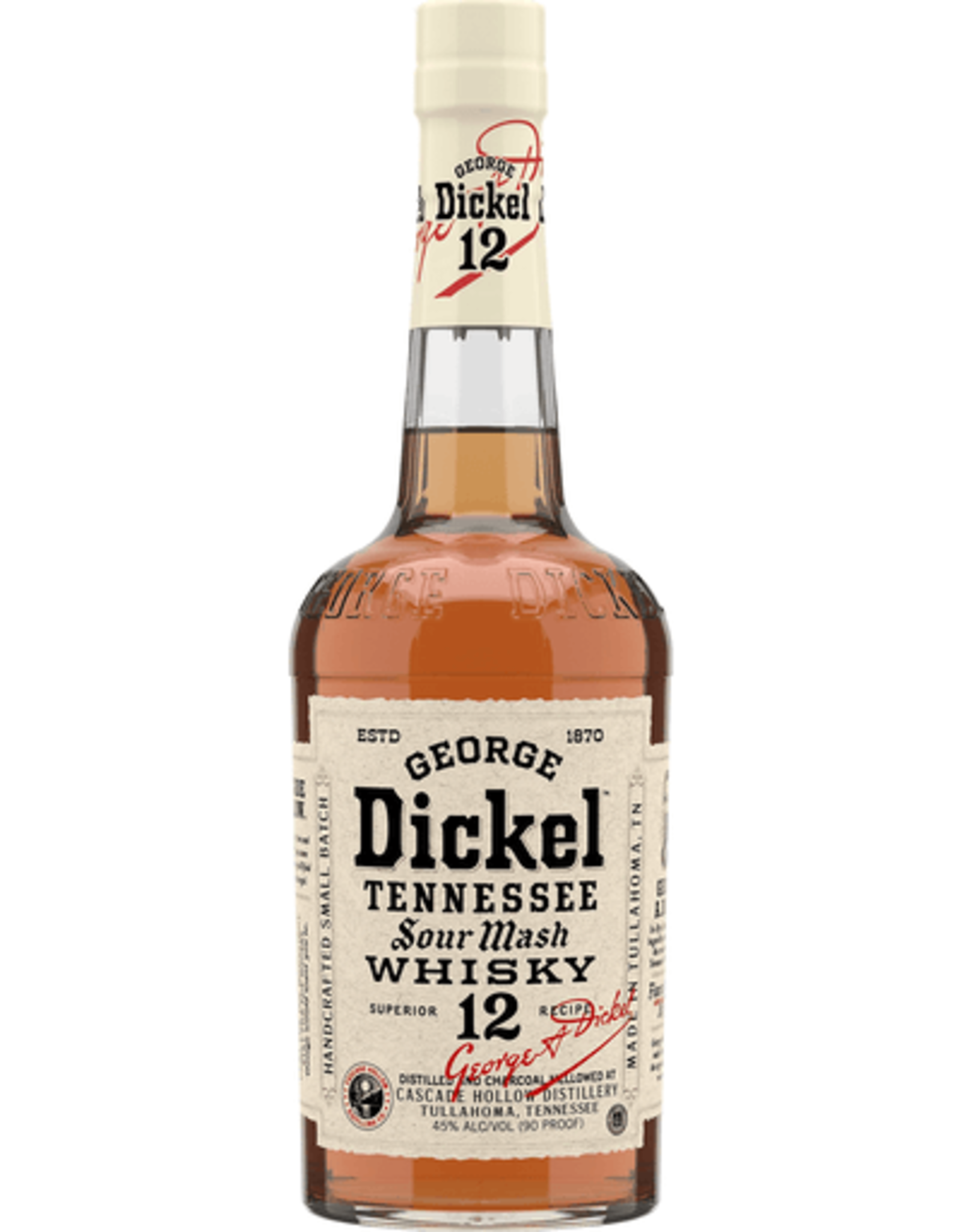 George Dickel GEORGE DICKEL - NO. 12 BRAND -  90 PR - 750 ML