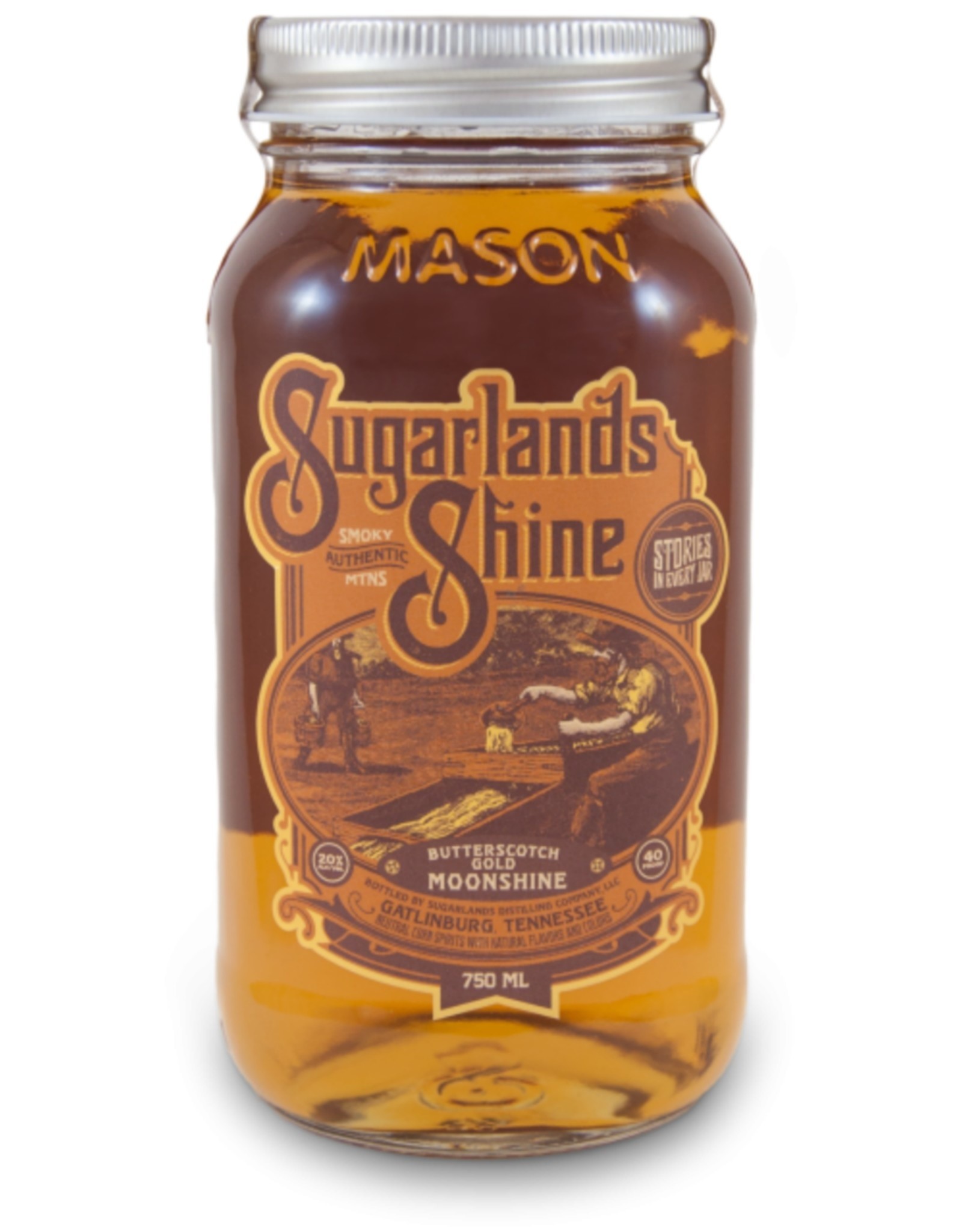 Sugarlands SUGARLANDS SHINE BUTTERSCOTCH GOLD MOONSHINE 40 PR. 750 ML