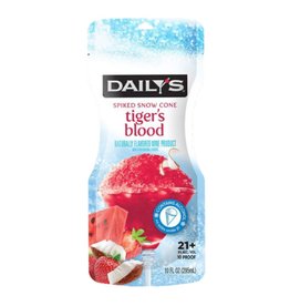 Daily's DAILY'S - SPIKED SNOW CONE - TIGERS BLOOD - FROZEN COCKTAIL POUCH - 10OZ - 10PR