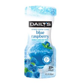 Daily's DAILY'S - SPIKED SNOW CONE - BLUE RASPBERRY - FROZEN COCKTAIL POUCH - 10OZ - 10PR