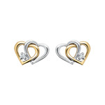 Diamond Heart Earrings