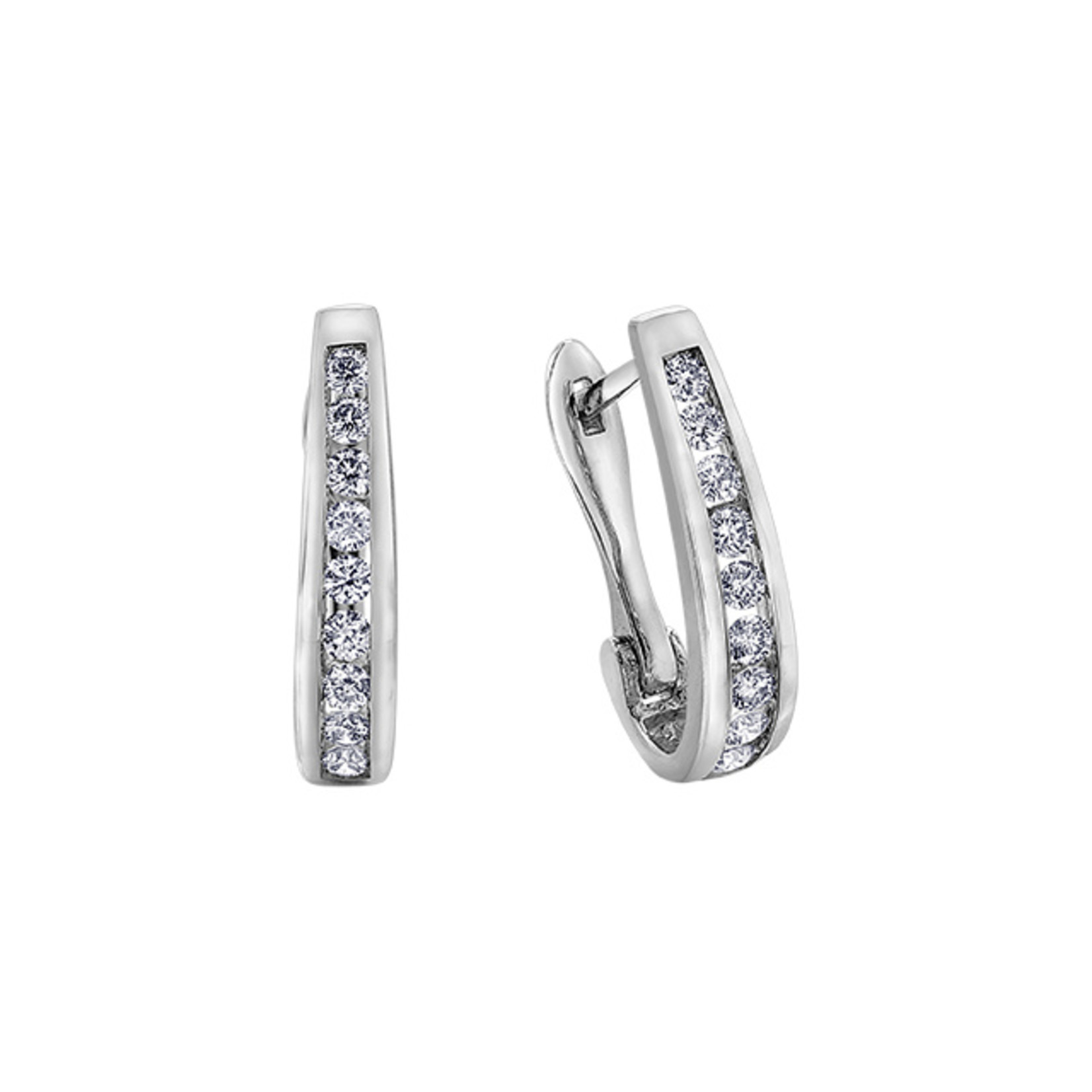 Diamond Leverback Earrings