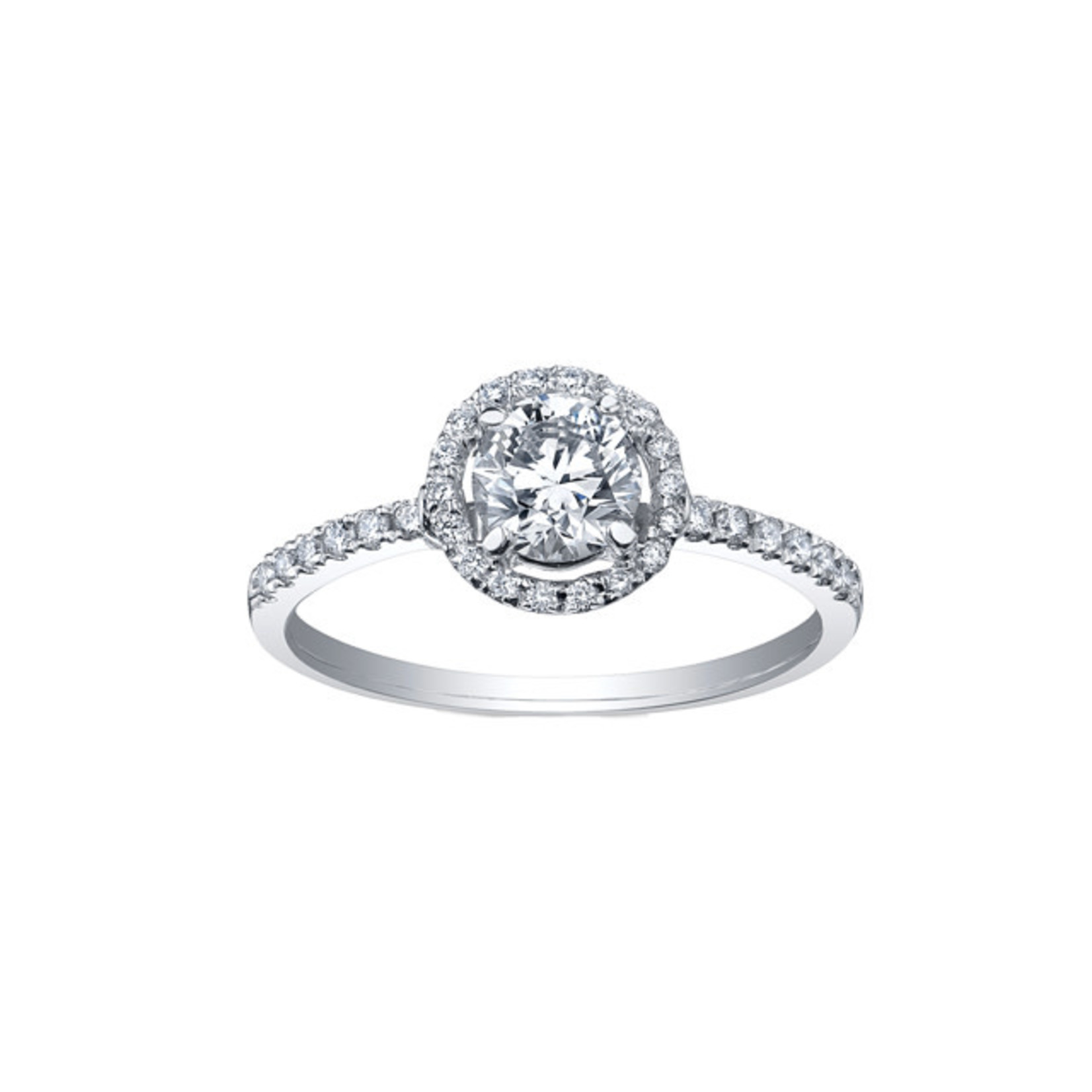 Halo Diamond Engagement Ring