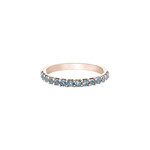 Rose Gold & Aquamarine Band