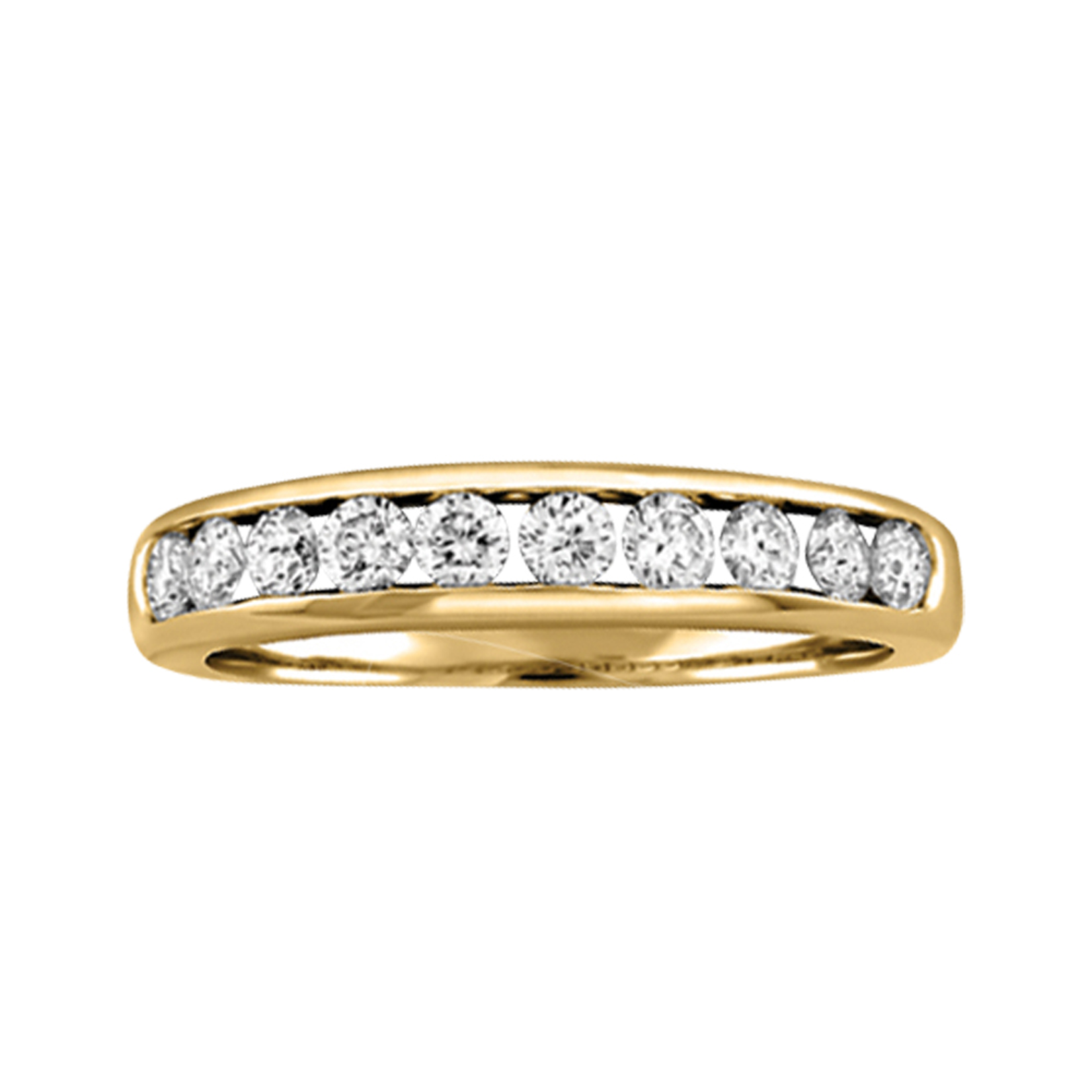 10K Yellow Gold Band 0.15CTW