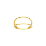 Double Row Wire Ring 14K Yellow Gold Ring