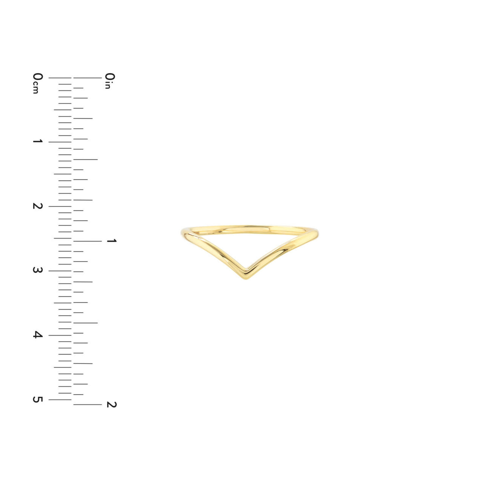 Chevron Ring - 14K Yellow Gold