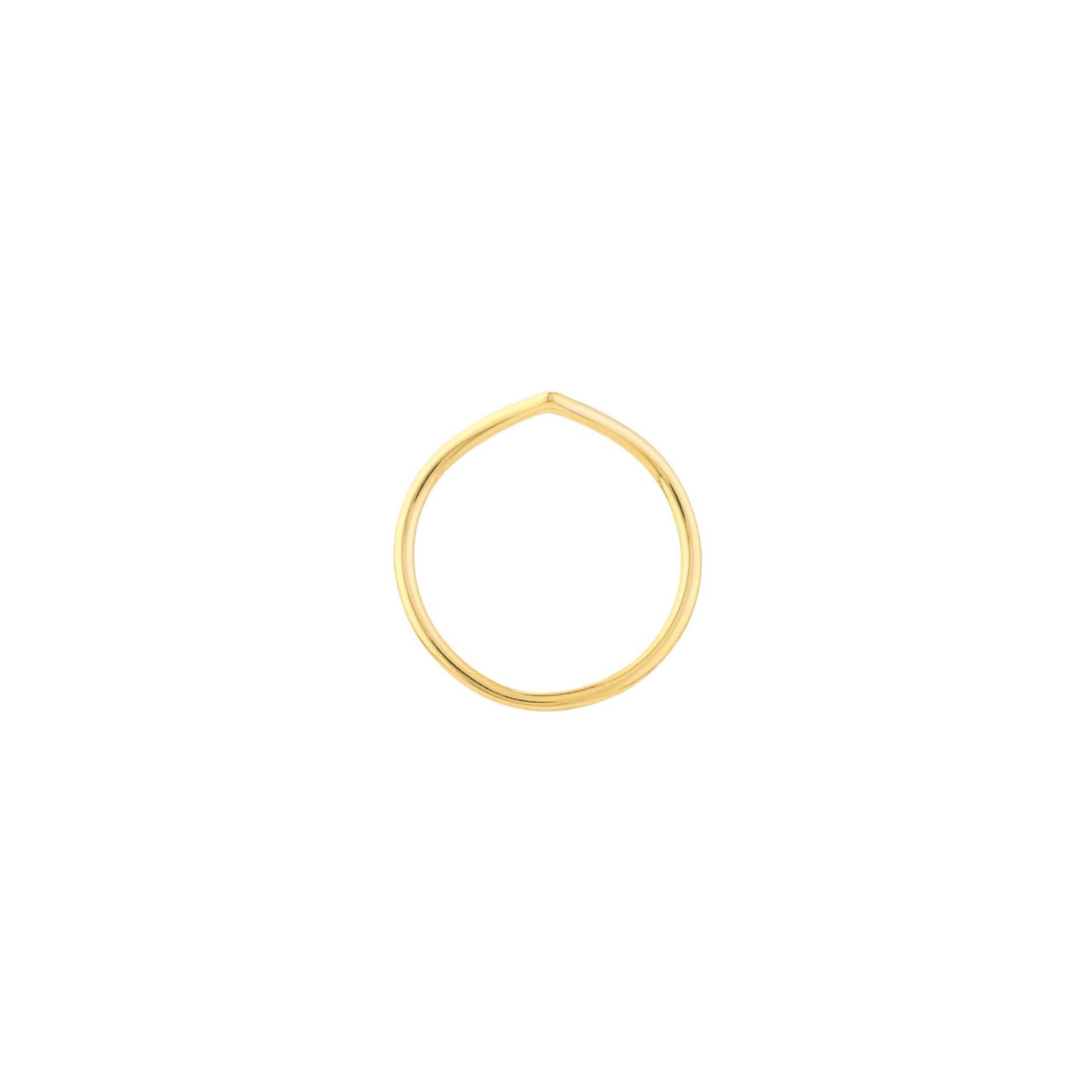 Chevron Ring - 14K Yellow Gold