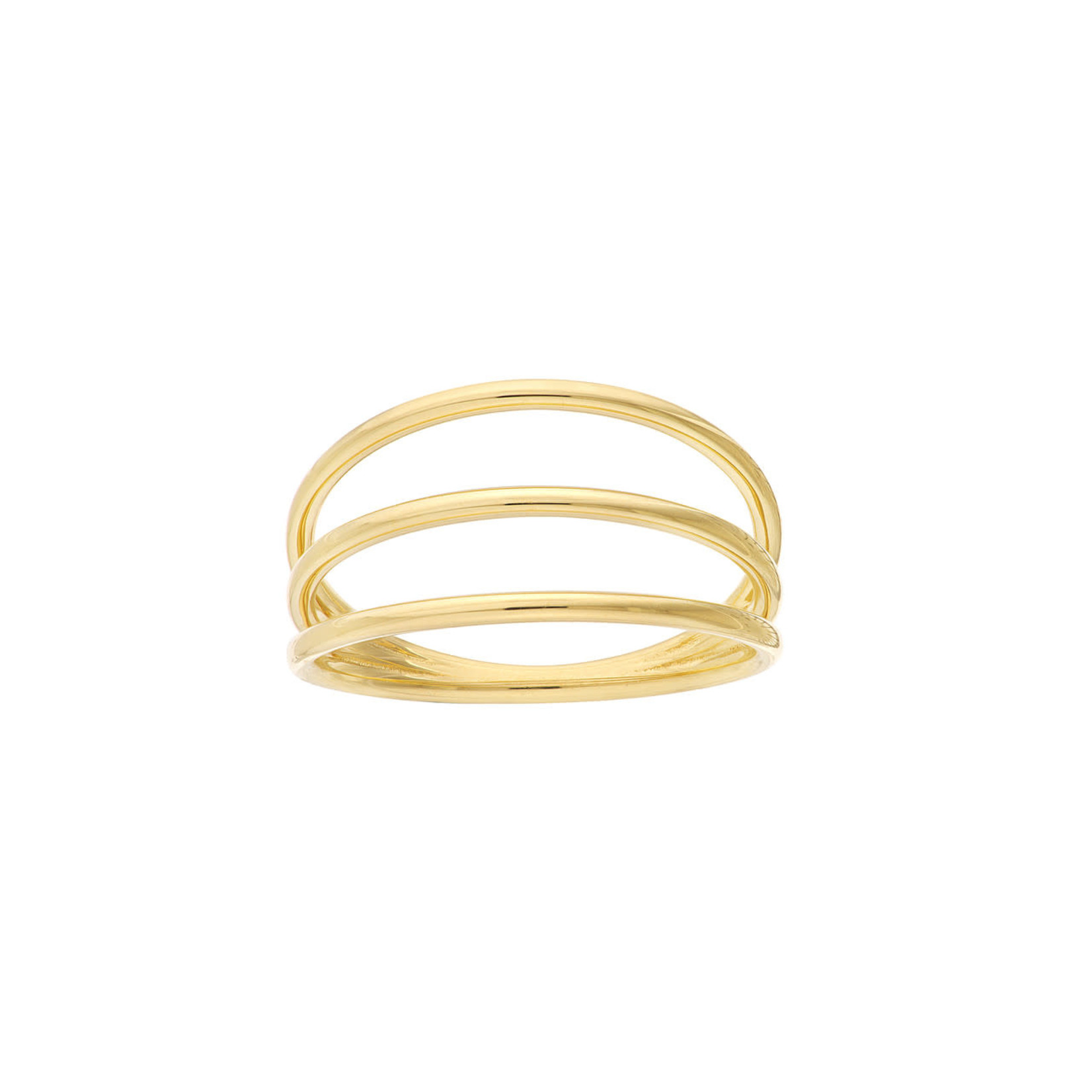 Triple Domed Ring 14K Yellow Gold