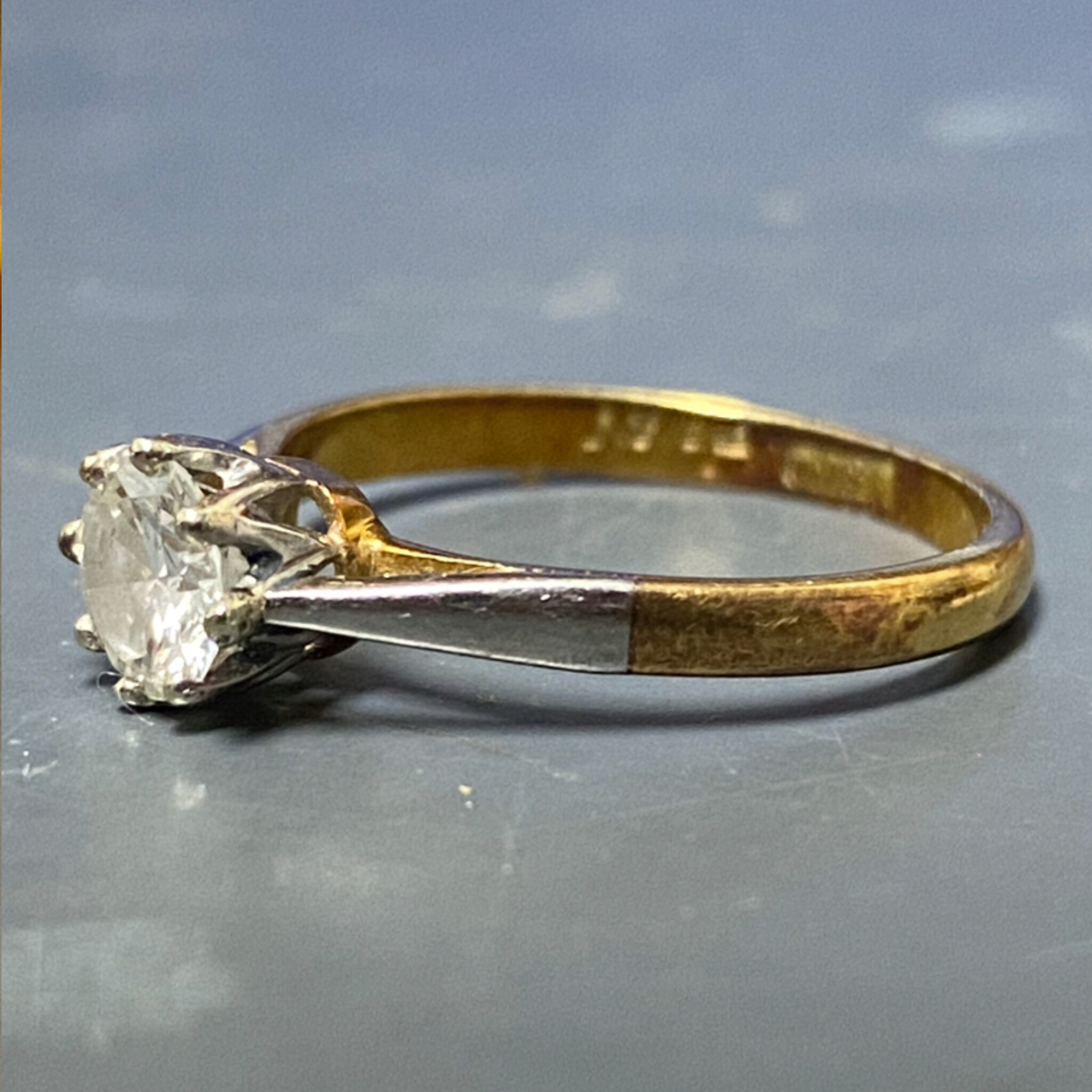 Ring before cleaning and polishing