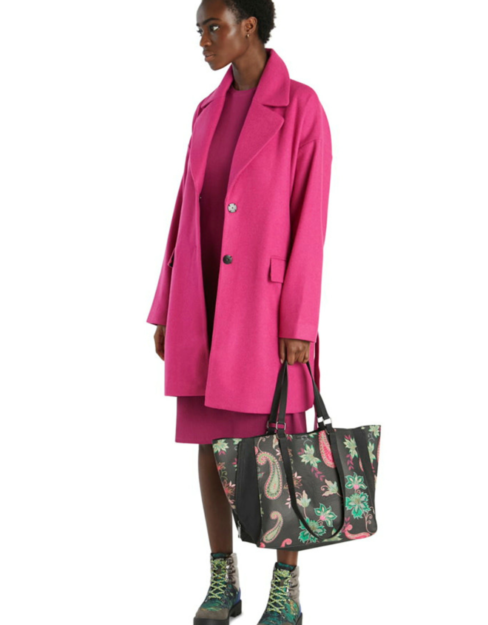 rose wool coat