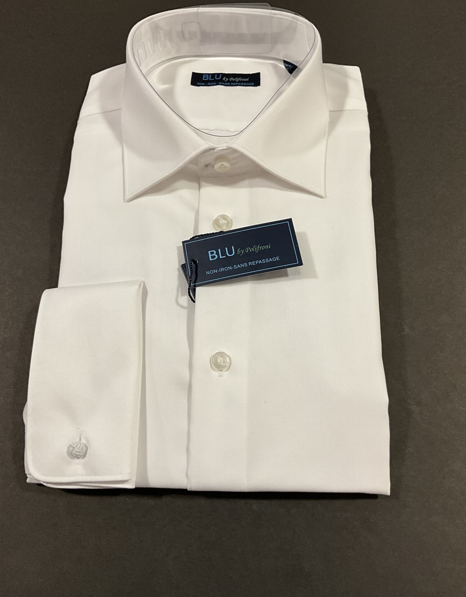 GENTR BLU360/01FC French Cuff White Dr Shirt