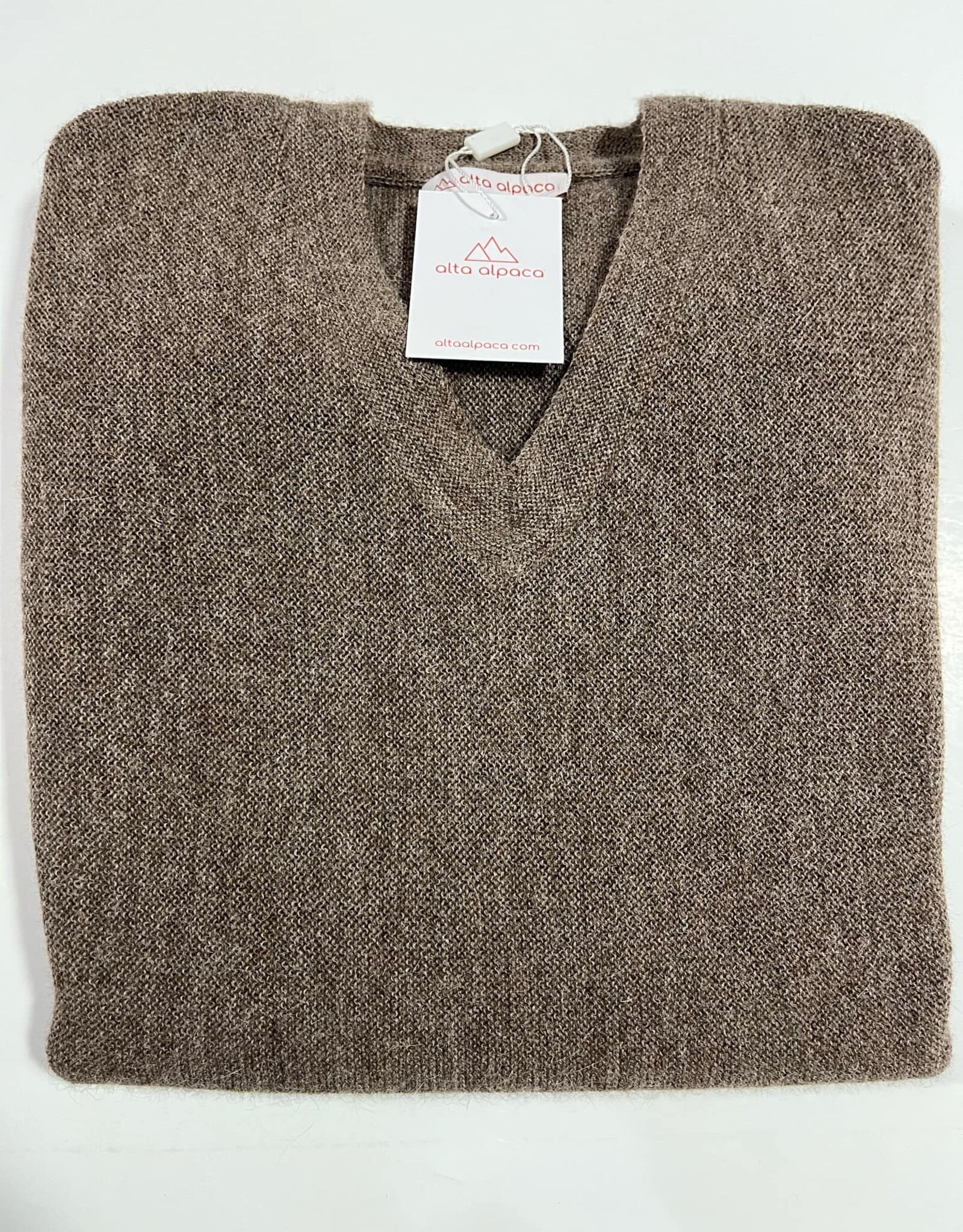 Alta Alpaca PS266O Oatmeal Mix Alpaca V Neck