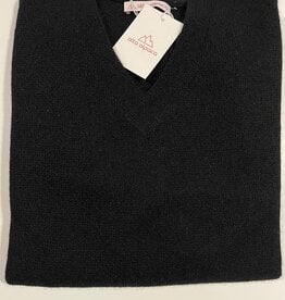 Alta Alpaca PS266B Black Alpaca V Neck