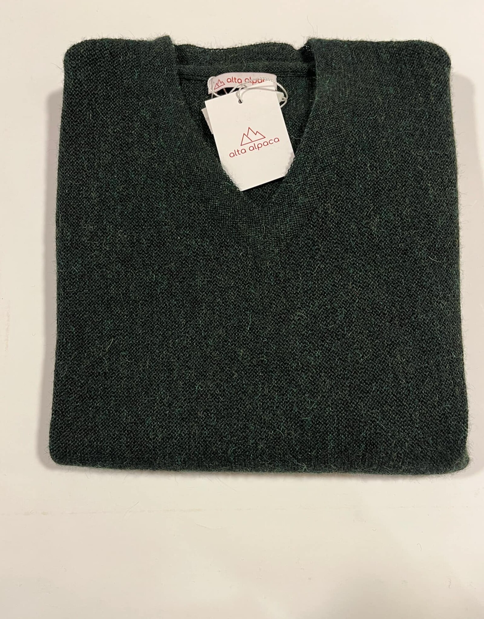 Alta Alpaca PS266E Emerald Alpaca V Neck