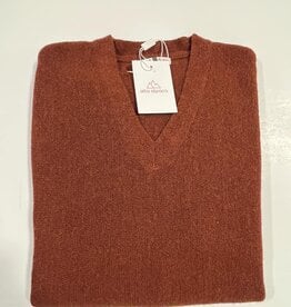 Alta Alpaca PS266C Cognac Alpaca V Neck