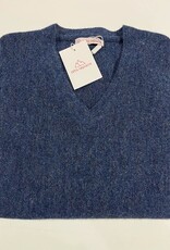 Alta Alpaca PS266I  Indigo Alpaca V Neck