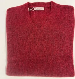 Alta Alpaca PS266BU Burgundy Alpaca V Neck