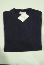 Alta Alpaca PS266N  Navy Alpaca V Neck