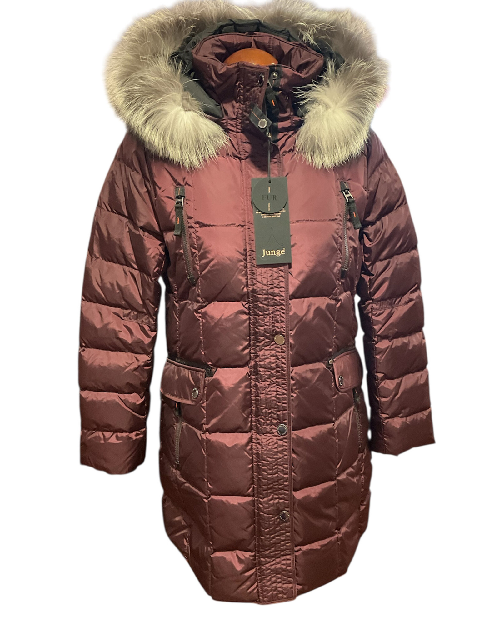 SPORTCRAFT 2060-65 38 Burgundy Downfilled W/F Coat