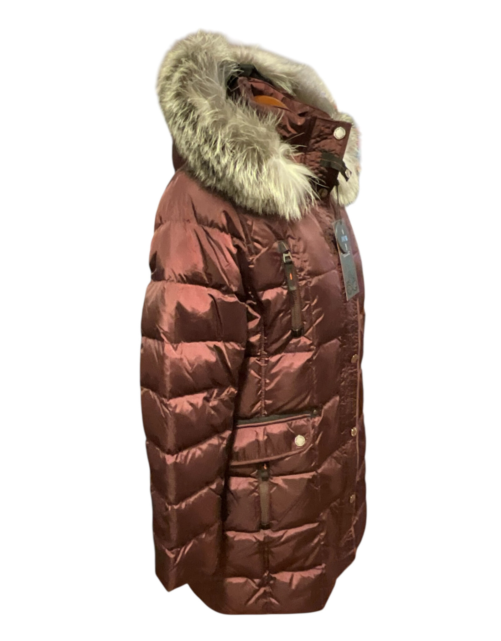 SPORTCRAFT 2060-65 38 Burgundy Downfilled W/F Coat