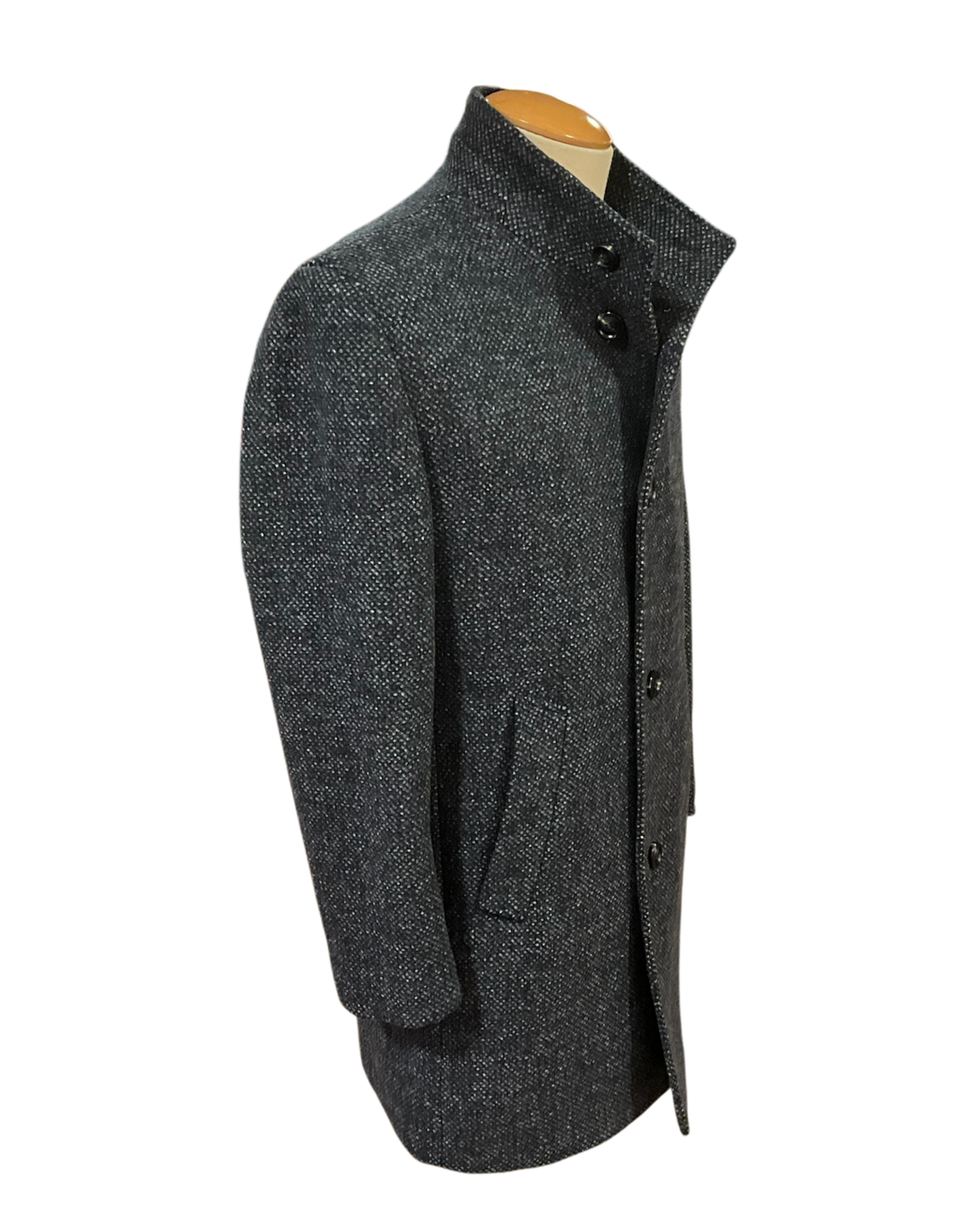 BUGATTI 821400-84200 380 Navy Wool Bld Bugatti Coat