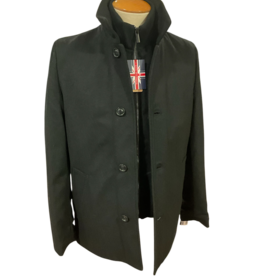 ANGO SODC000414 Black Wool Blend Coat