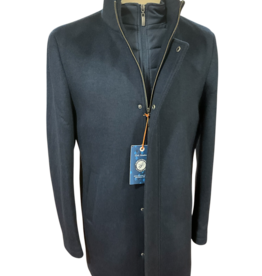 A Fish Named Fred 32-165/604 Navy Wool Blend Coat