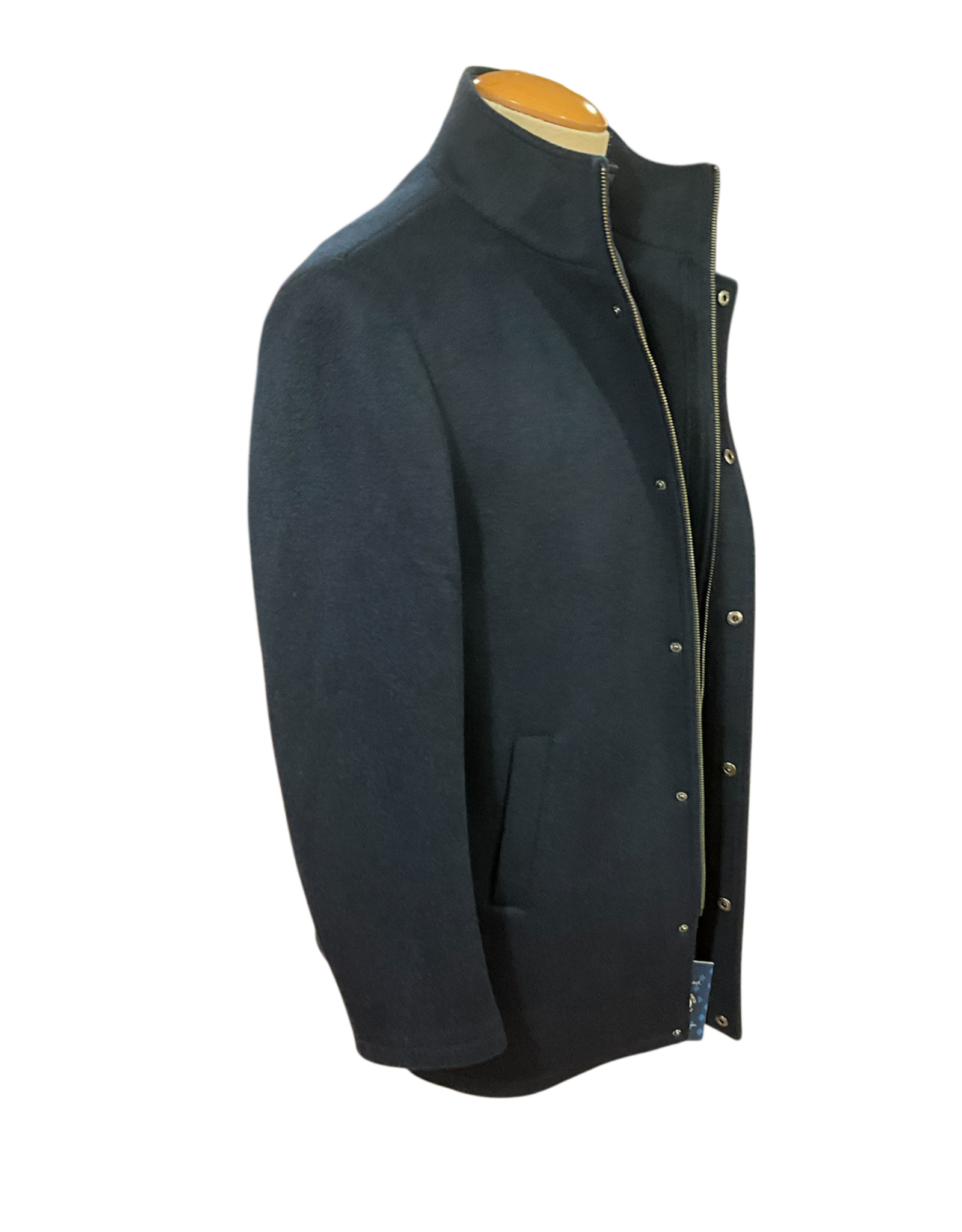 A Fish Named Fred 32-165/604 Navy Wool Blend Coat
