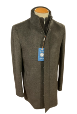 A Fish Named Fred 32-165/200 Brown Wool Blend Coat