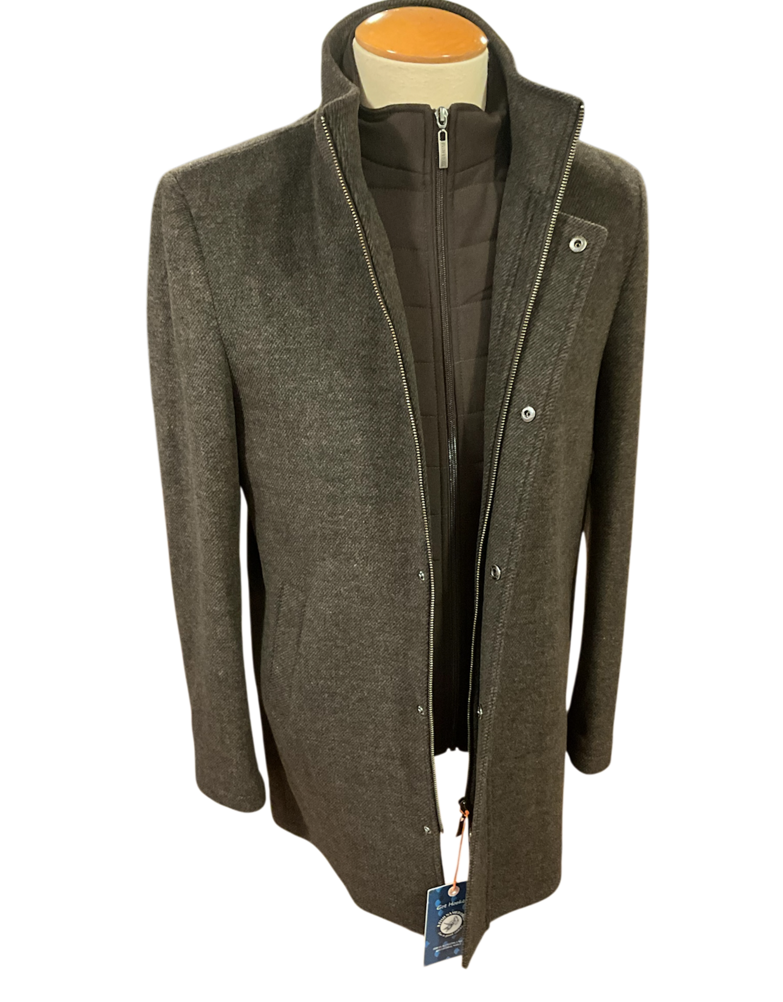 A Fish Named Fred 32-165/200 Brown Wool Blend Coat