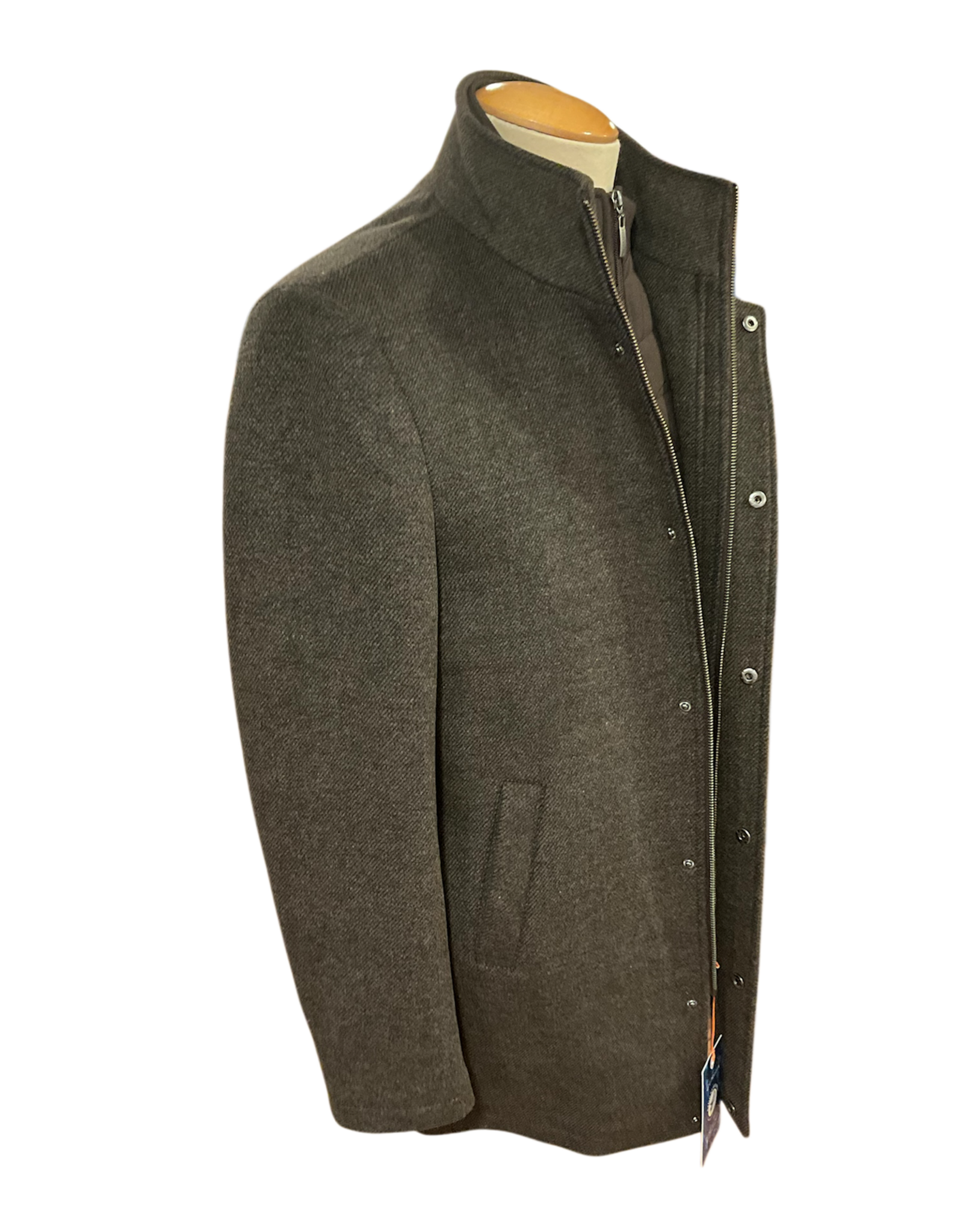 A Fish Named Fred 32-165/200 Brown Wool Blend Coat