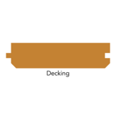 Le Marché du Bois Decking en pin blanc 1 3/8"